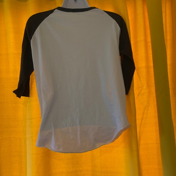 Urban Outfitters Truly Madly Deeply Skull Baseball Tee 3/4 Sleeves. Small. - Picture 2 of 6